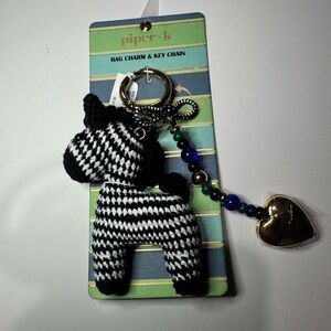 Piper K Black and White Key Holder
